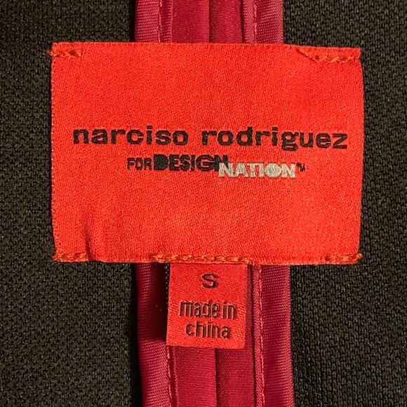 Narciso Rodriguez Designer Trench Coat Sz S Berry Pink Belted Lightweight Jacket - Picture 3 of 11